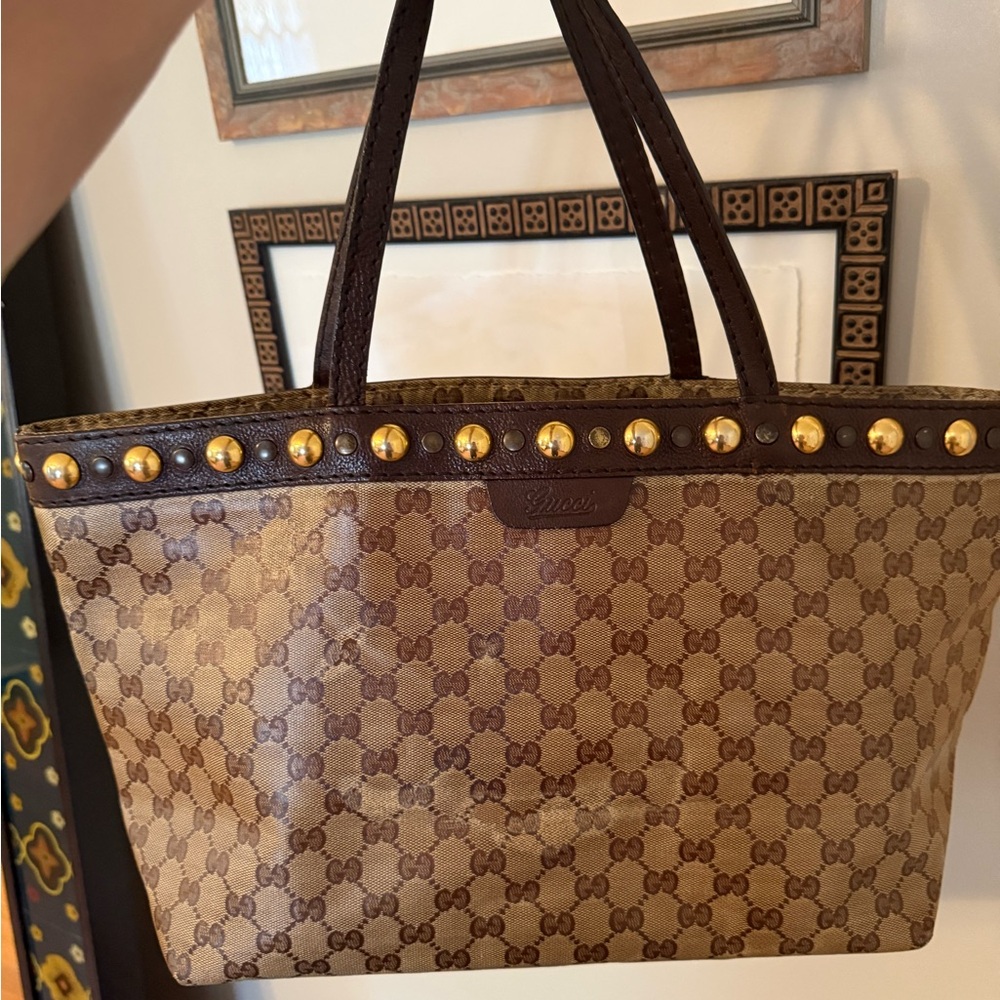 GUCCI GG Crystal Babouska Tote